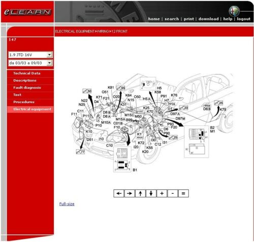 Alfa Romeo 147 (eLEARN) Official Workshop Repair Manual