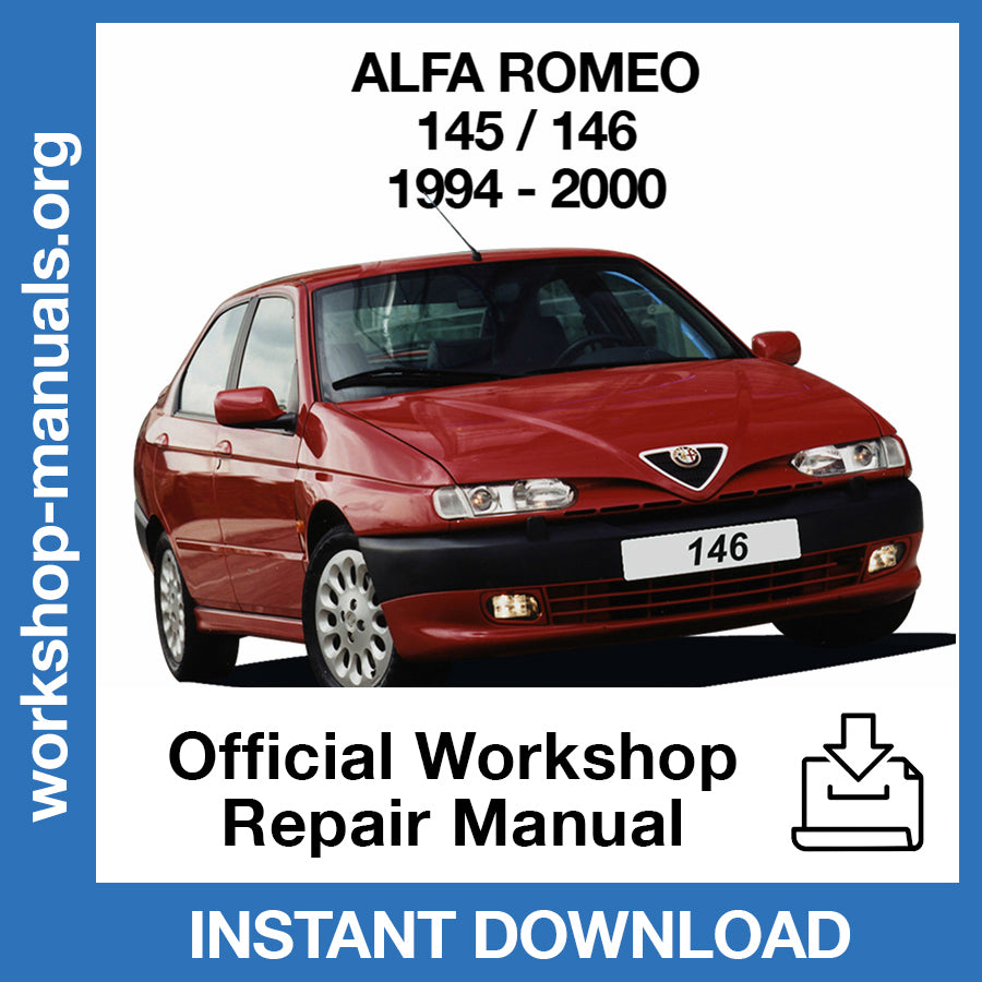 Alfa Romeo 145 - 146 (1994-2000) Official Workshop Repair Manual