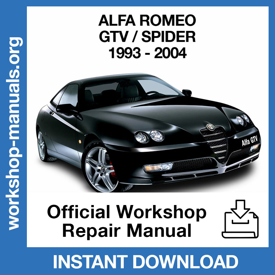 Alfa Romeo GTV - Spider (1993-2004) Official Workshop Repair Manual