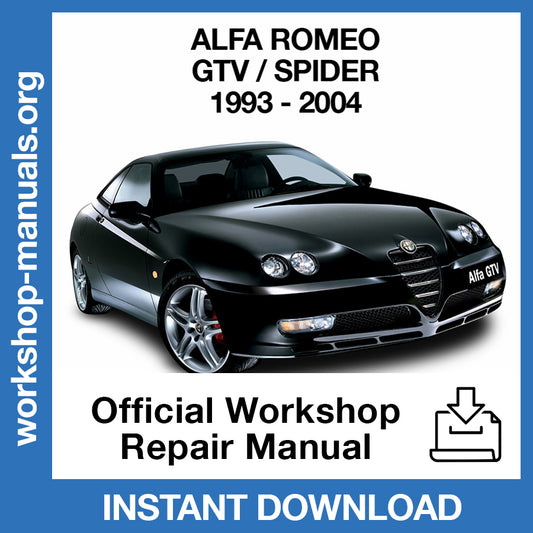 Alfa Romeo GTV - Spider (1993-2004) Official Workshop Repair Manual