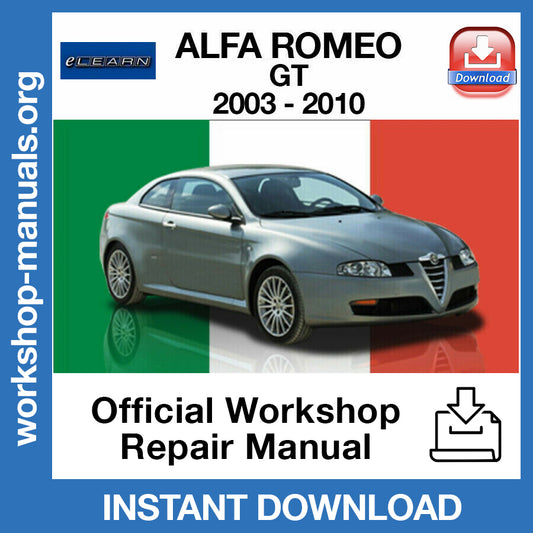 Alfa Romeo GT (2003-2010) (eLEARN) Official Workshop Repair Manual