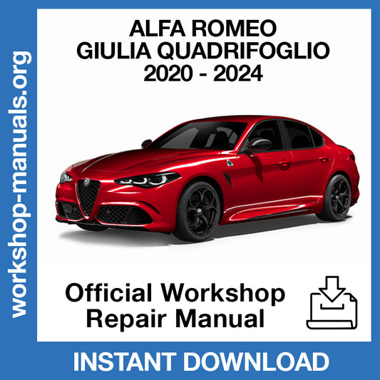 Alfa Romeo Giulia QV Quadrifoglio (2020-2024) Official Workshop Repair Manual