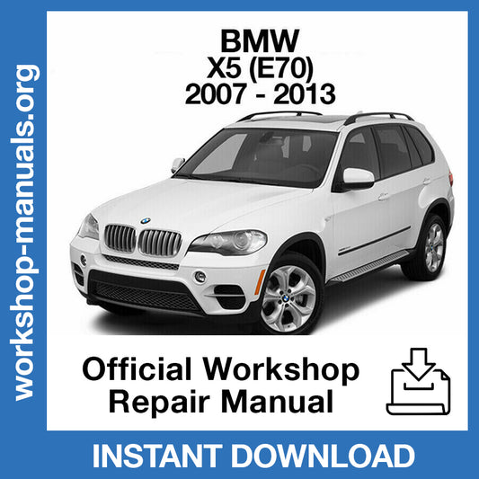 BMW X5 E70 (2007-2013) Official Workshop Repair Manual