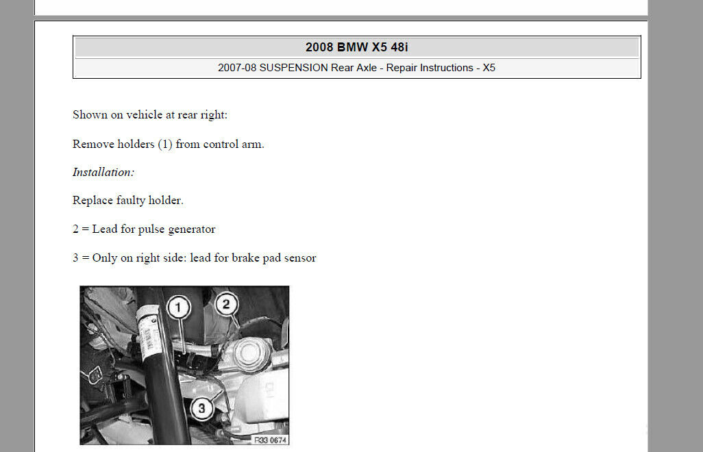 BMW X5 E70 (2007-2013) Official Workshop Repair Manual