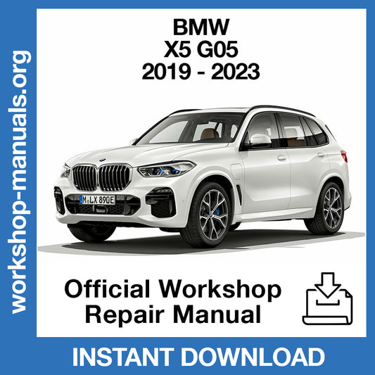 BMW X5 G05 (2019-2023) Official Workshop Repair Manual