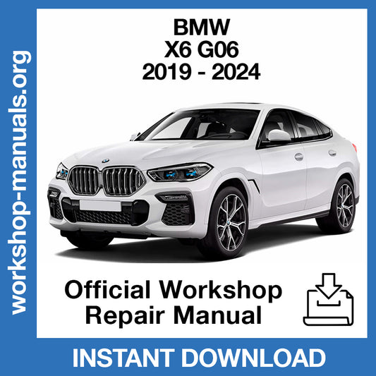 BMW X6 G06 (2019-2024) Official Workshop Repair Manual
