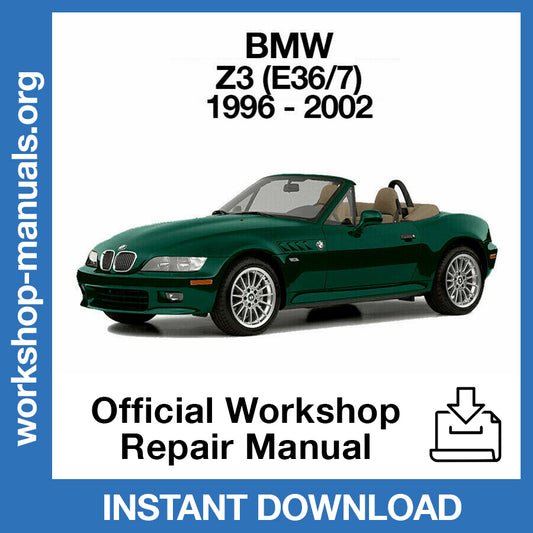 BMW Z3 E36 (1996-2002) Official Workshop Repair Manual