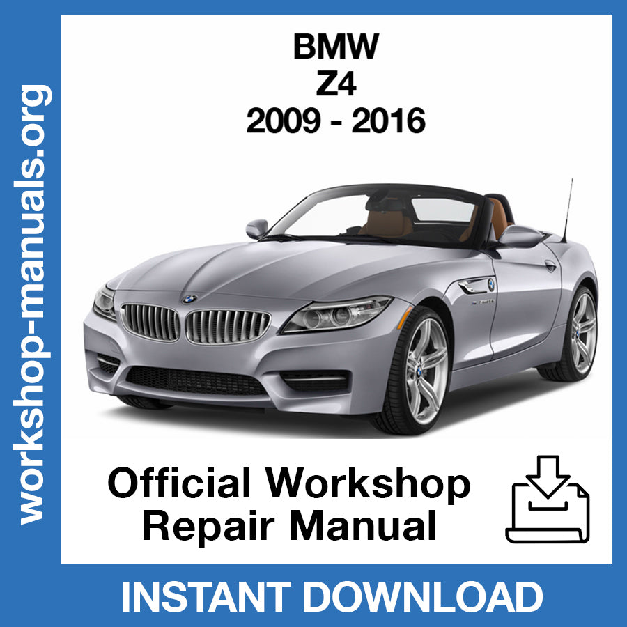 BMW Z4 E89 (2009-2016) Official Workshop Repair Manual