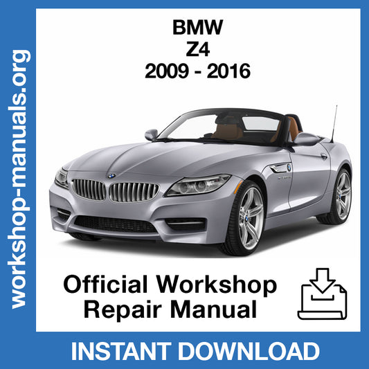 BMW Z4 E89 (2009-2016) Official Workshop Repair Manual