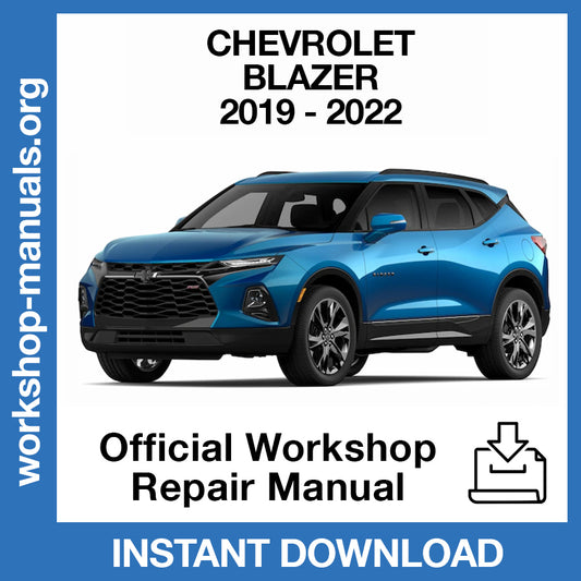Chevrolet Blazer (2019-2022) Official Workshop Repair Manual
