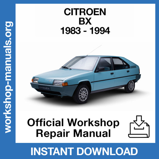 Citroen BX (1983-1994) Official Workshop Repair Manual