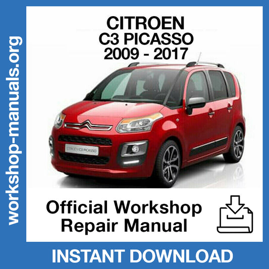 Citroen C3 Picasso (2009-2017) Official Workshop Repair Manual