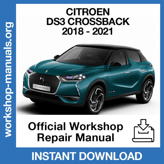 Citroen DS3 Crossback E-Tense (2018-2021) Official Workshop Repair Manual