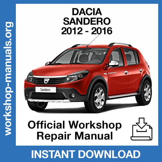 Dacia Sandero (2012-2016) Official Workshop Repair Manual