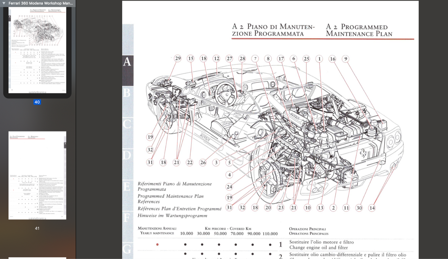 Ferrari 360 Modena (1999-2005) Official Workshop Repair Manual