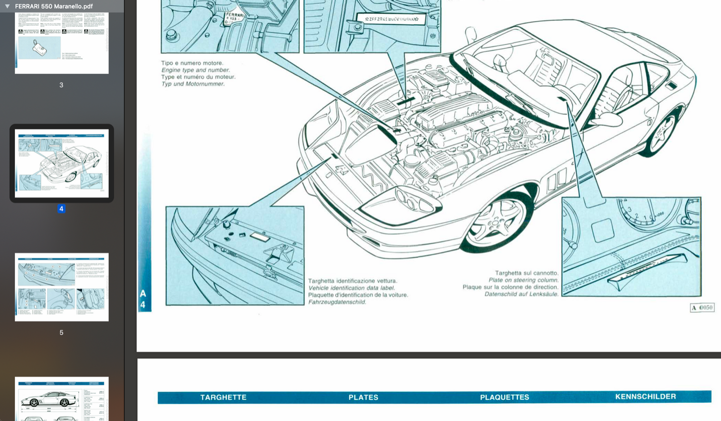 Ferrari 550 Maranello Official Workshop Repair Manual