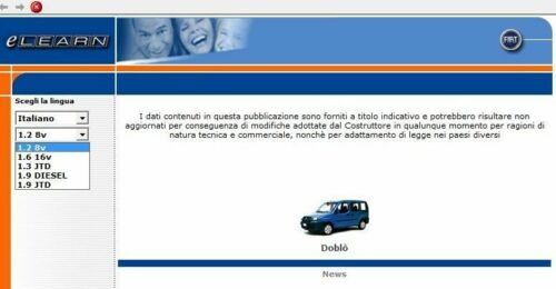 Fiat Doblo (2000-2010) eLEARN Official Workshop Repair Manual