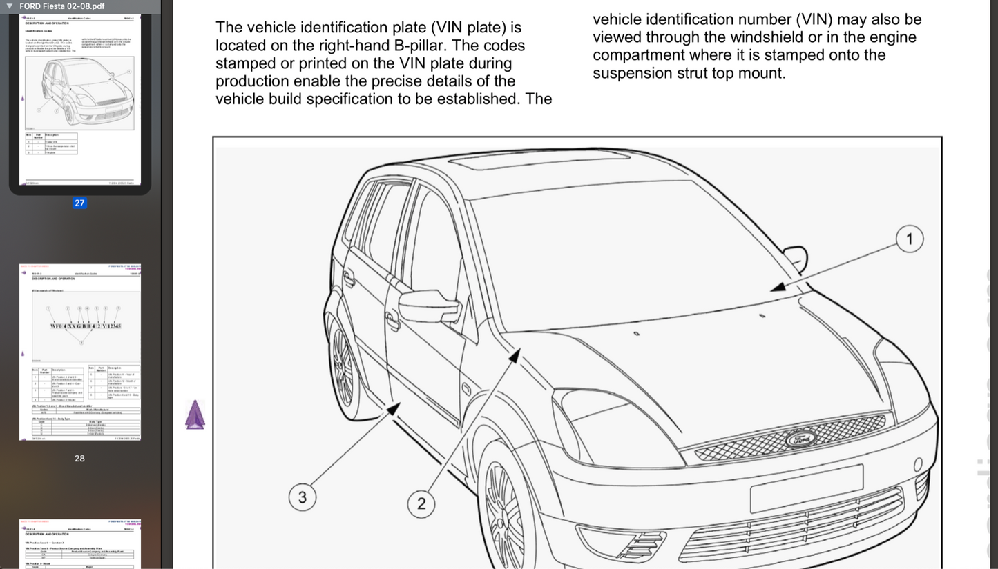 Ford Fiesta (2002-2008) Official Workshop Repair Manual