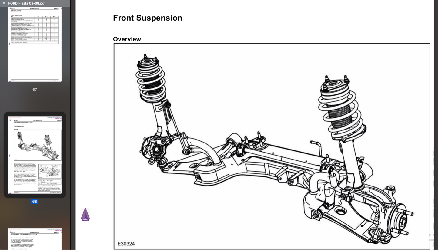 Ford Fiesta (2002-2008) Official Workshop Repair Manual