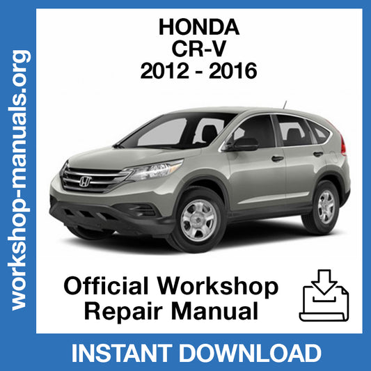 Honda C-RV (2012-2016) Official Workshop Repair Manual