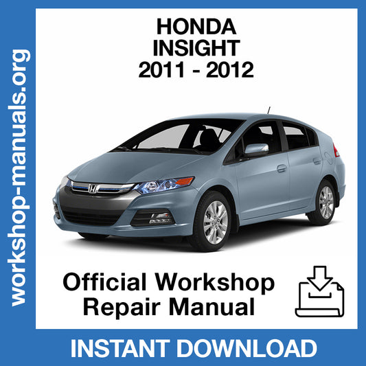 Honda Insight (2011-2012) Official Workshop Repair Manual