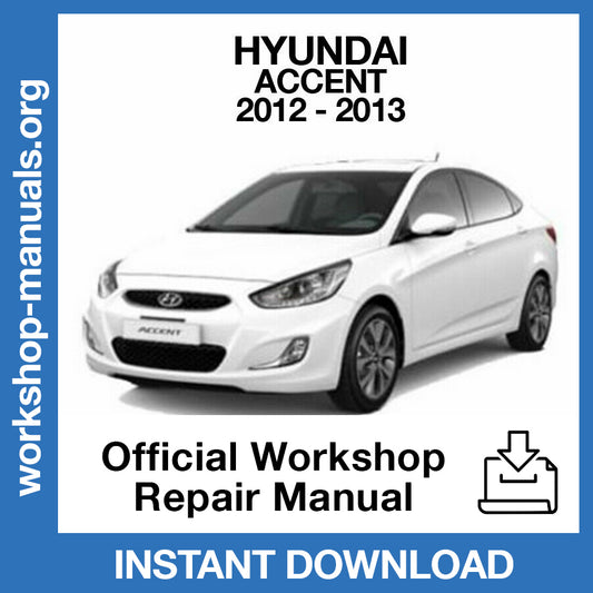 Hyundai Accent RB (2012-2013) Official Workshop Repair Manual