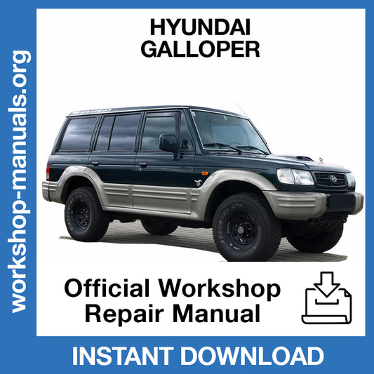 Hyundai Galloper Official Workshop Repair Manual