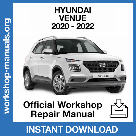 Hyundai Venue (2020-2022) Official Workshop Repair Manual