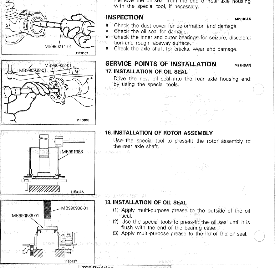 Mitsubishi Pajero (1993-1996) Official Workshop Repair Manual