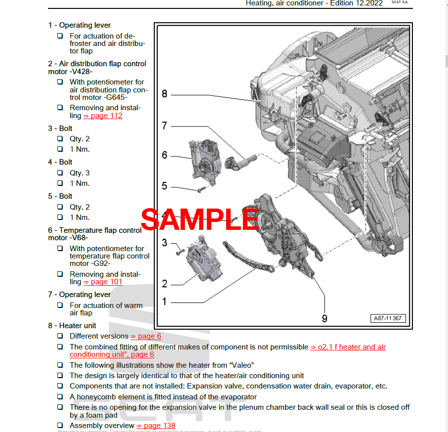 Cupra Ateca (2021) Official Workshop Repair Manual