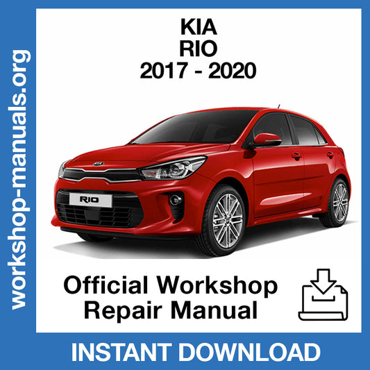 Kia Rio (2017-2020) Official Workshop Repair Manual
