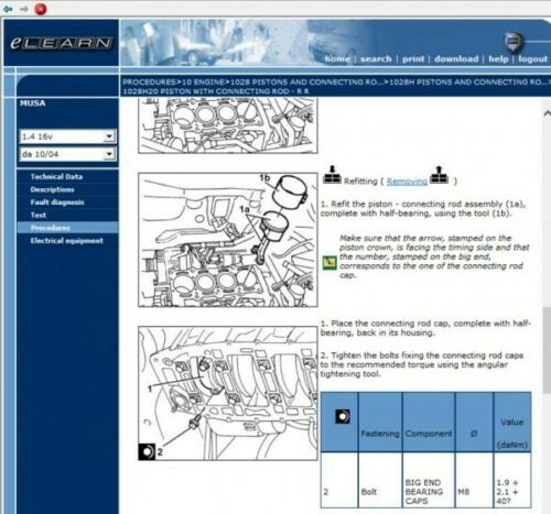 Lancia Musa (eLEARN) Official Workshop Repair Manual