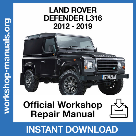 Land Rover Defender L316 (2012-2019) Official Workshop Repair Manual