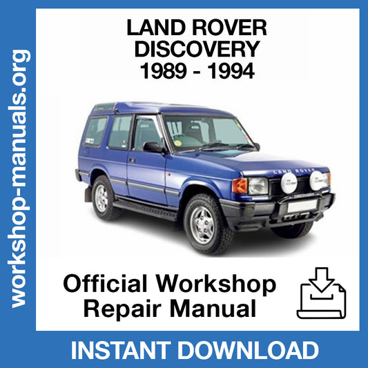 Land Rover Discovery 1 (1989-1994) Official Workshop Repair Manual
