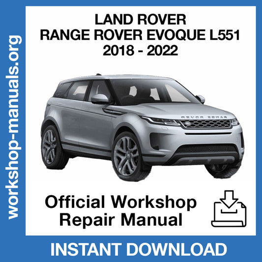Land Rover Range Rover Evoque L551 (2018-2022) Official Workshop Repair Manual