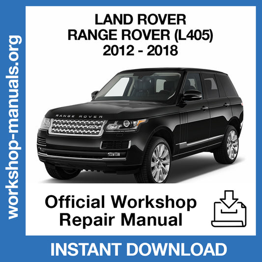 Land Rover Range Rover L405 (2012-2018) Official Workshop Repair Manual