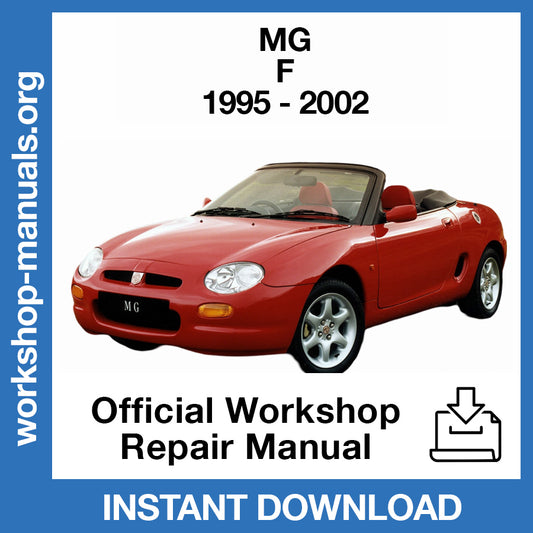MG F (1995-2002) Official Workshop Repair Manual
