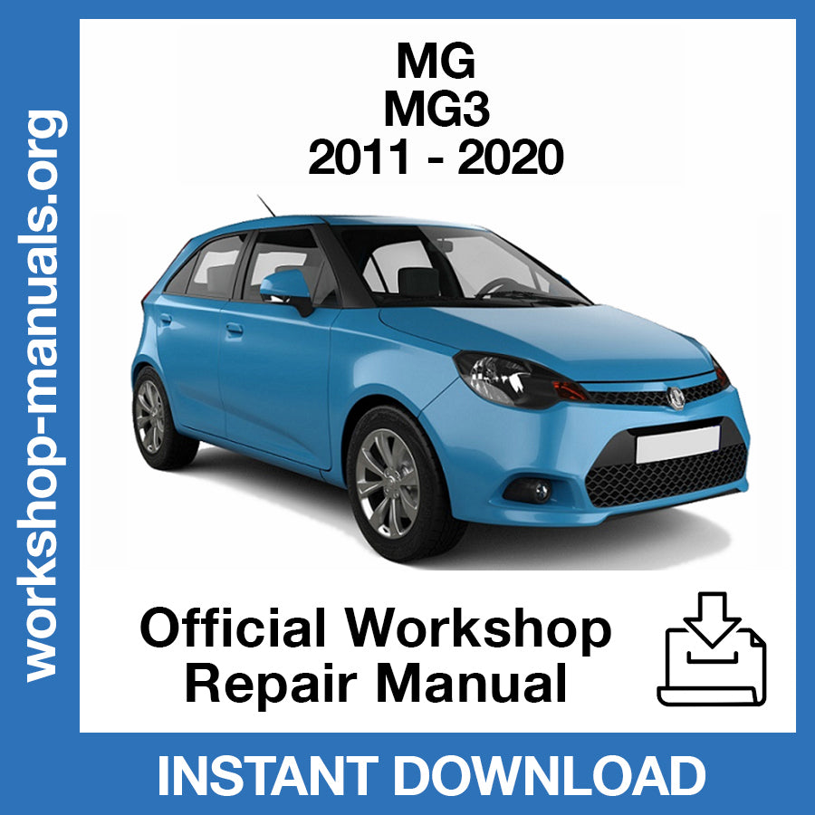 MG MG3 (2011-2020) Official Workshop Repair Manual