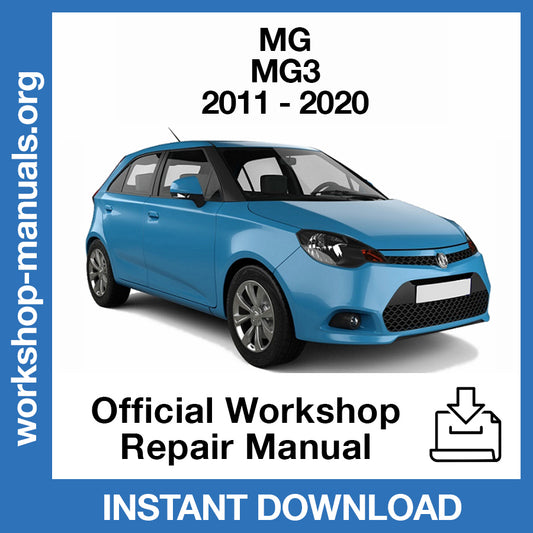 MG MG3 (2011-2020) Official Workshop Repair Manual