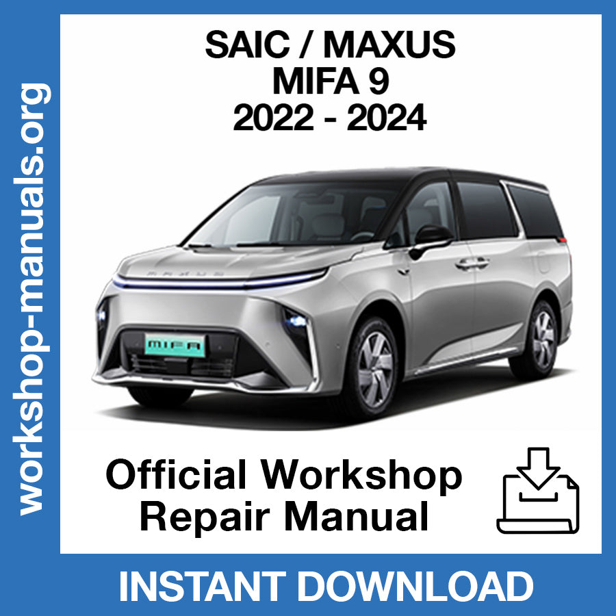MAXUS★無くなり次第終了★ Maxus Mifa 9 (2022-2024) Official Workshop Repair Manual