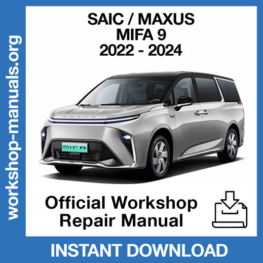 Maxus Mifa 9 (2022-2024) Official Workshop Repair Manual