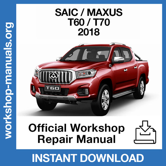 Maxus T60 T70 (2018) Official Workshop Repair Manual