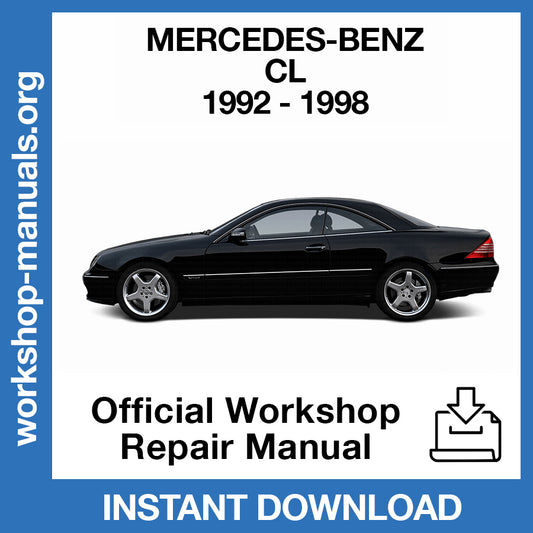 Mercedes Benz CL (1992-1998) Official Workshop Repair Manual