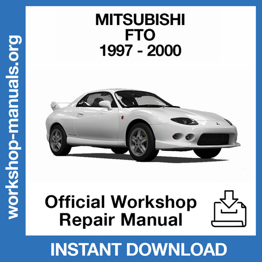 Mitsubishi FTO (1997-2000) Official Workshop Repair Manual