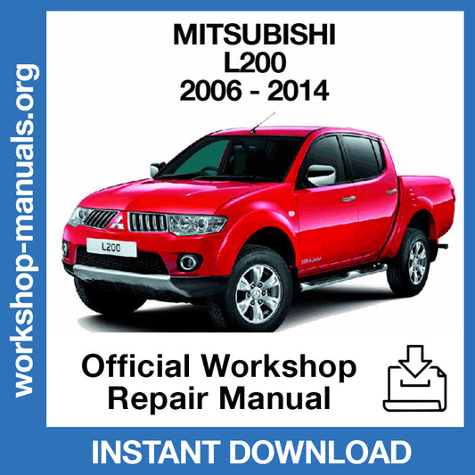 Mitsubishi L200 (2006-2014) Official Workshop Repair Manual