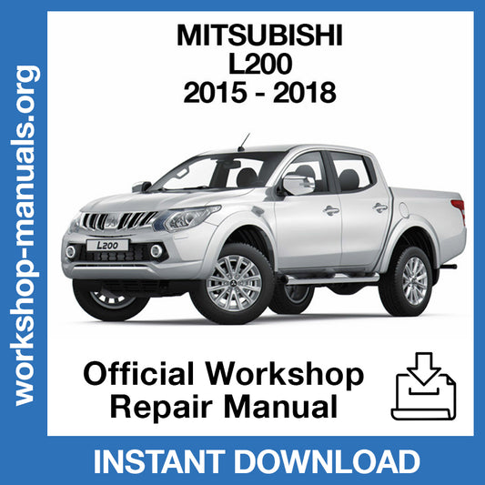 Mitsubishi L200 (2015-2018) Official Workshop Repair Manual