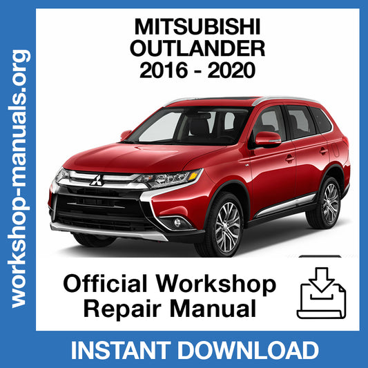 Mitsubishi Outlander (2016-2020) Official Workshop Repair Manual