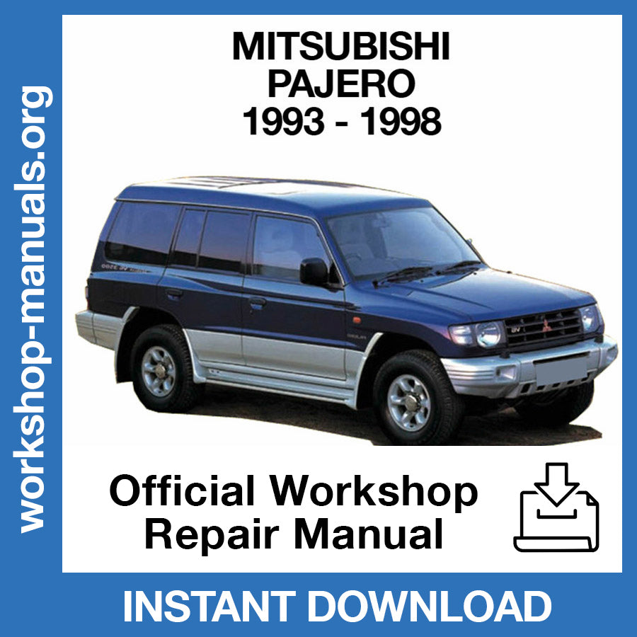 Mitsubishi Pajero (1993-1996) Official Workshop Repair Manual