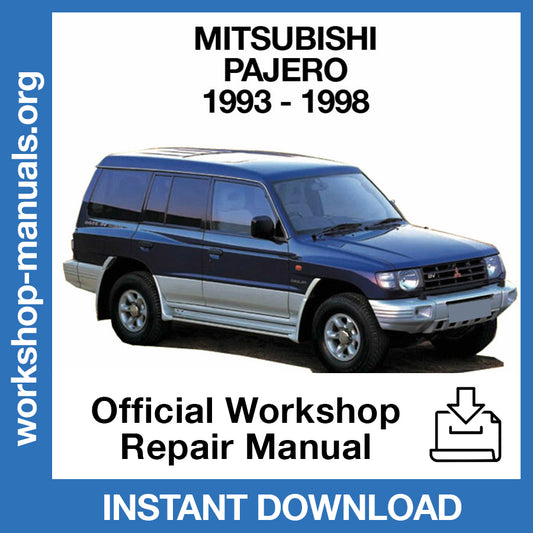 Mitsubishi Pajero (1993-1996) Official Workshop Repair Manual