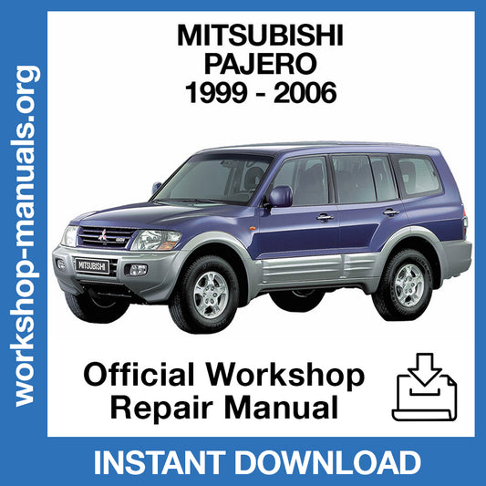 Mitsubishi Pajero (1996-2006) Official Workshop Repair Manual